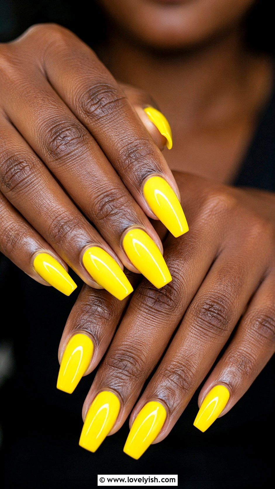 Yellow Nails with Smiley Face - 50 yellow nails - 50 yellow nails