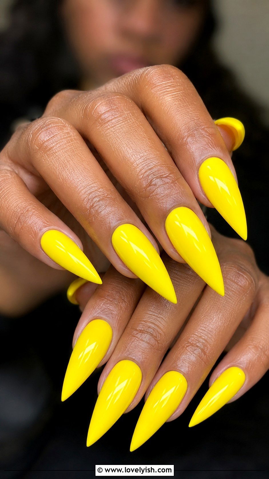 Yellow Stiletto Nails - 50 yellow nails - 50 yellow nails