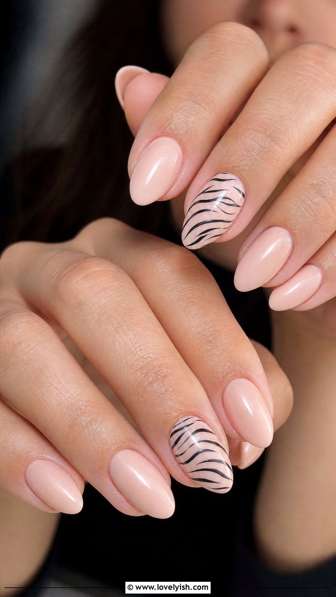 Zebra Print Neutral Nails - 39 nail ideas 2026 - 39 nail ideas 2026