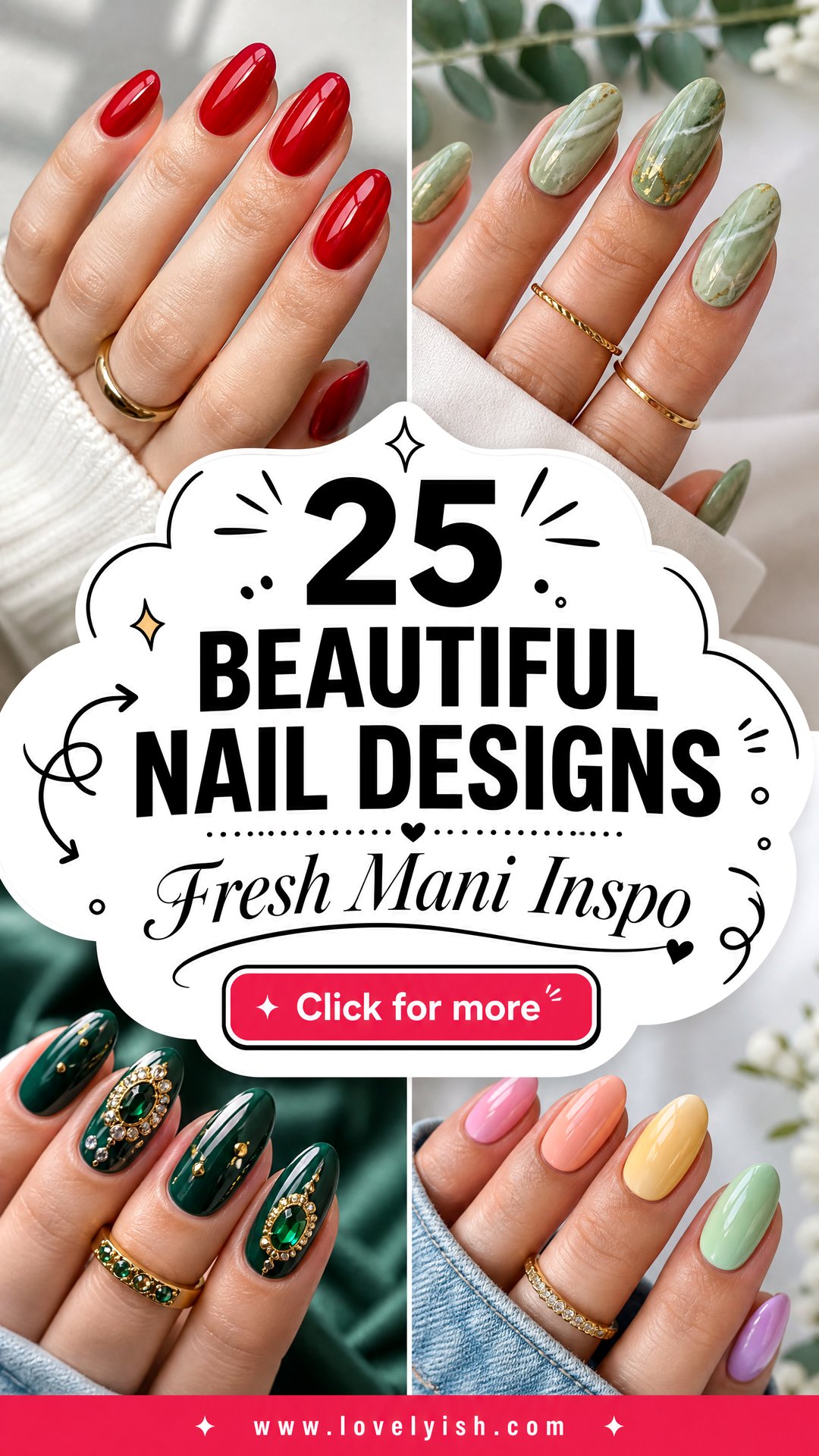 25 Beautiful Nail Designs to Inspire Your Next Manicure - 25 Beautiful Nail Designs to Inspire Your Next Manicure
