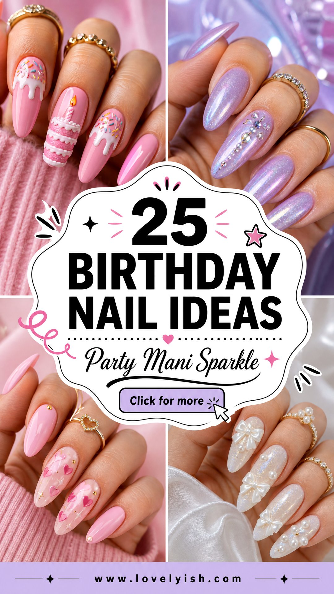 25 Birthday Nail Ideas to Make Your Day Sparkle - 25 Birthday Nail Ideas to Make Your Day Sparkle