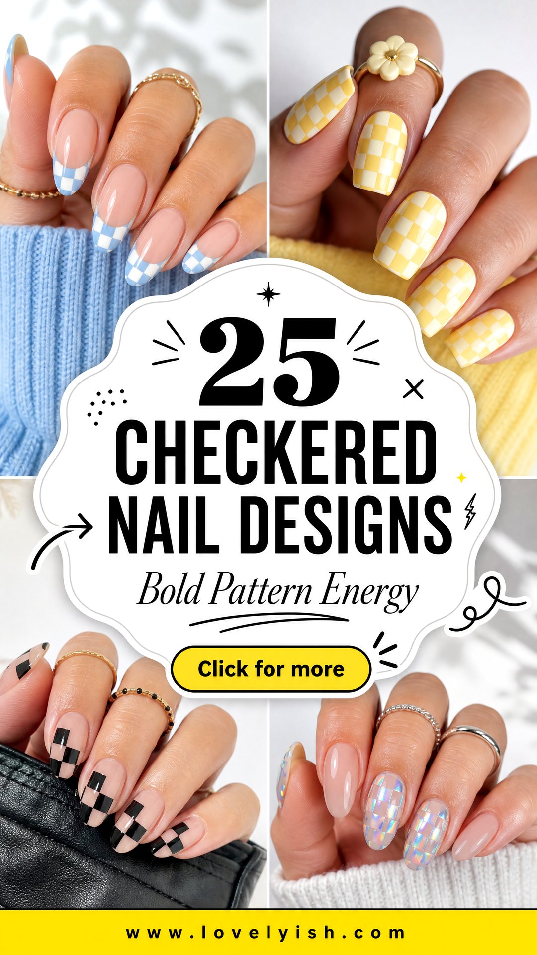 25 Checkered Nail Designs to Try for a Bold Look - 25 Checkered Nail Designs to Try for a Bold Look