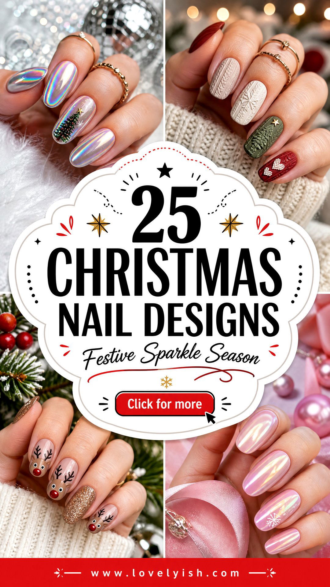 25 Christmas Nail Designs to Sparkle This Holiday Season - 25 Christmas Nail Designs to Sparkle This Holiday Season