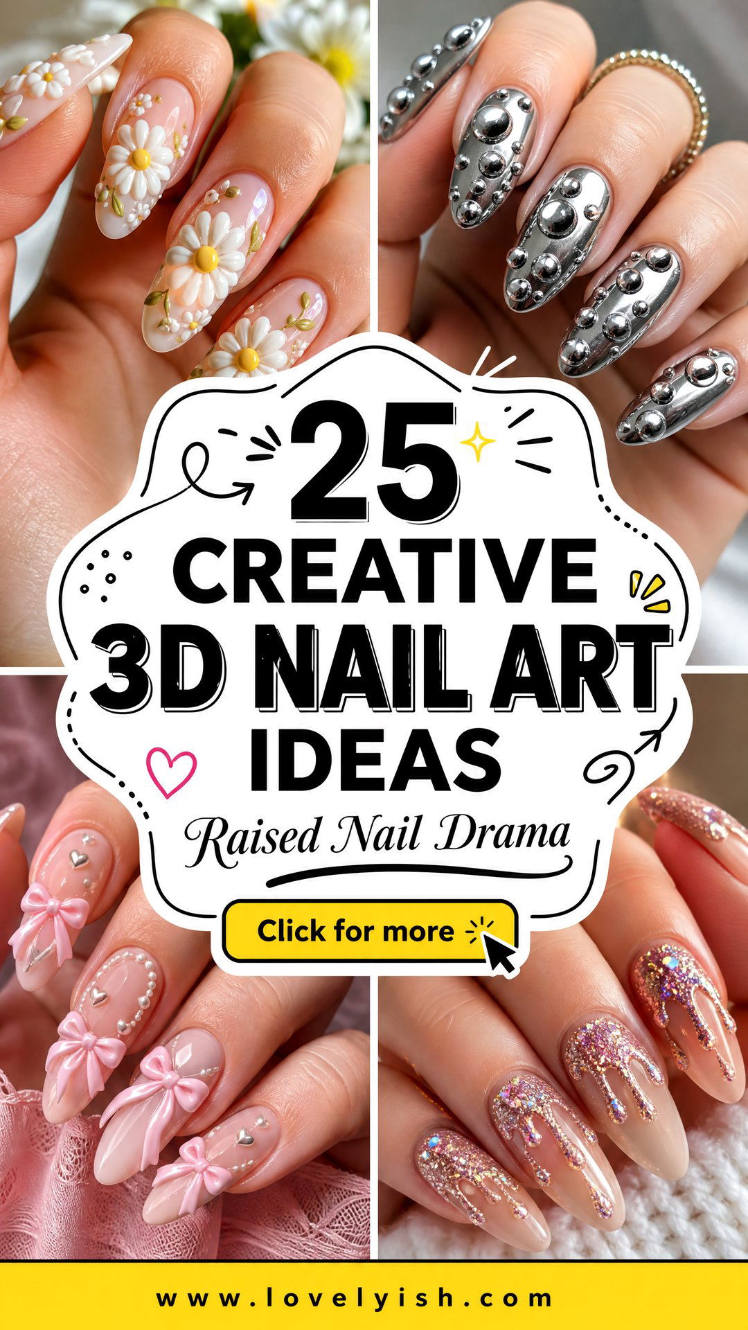 25 Creative 3D Nail Art Ideas to Wow Everyone in 2025 - 25 Creative 3D Nail Art Ideas to Wow Everyone in 2025
