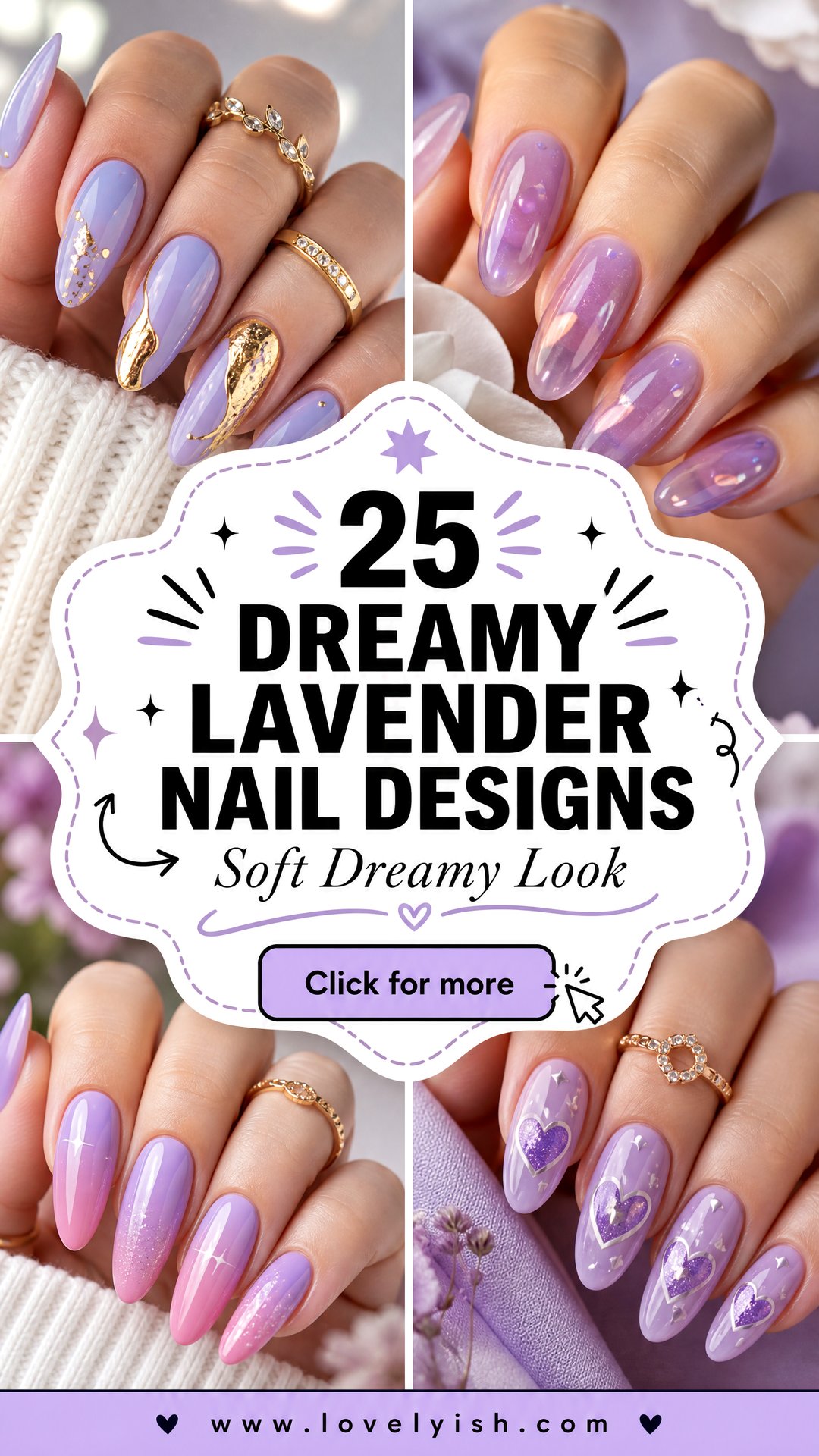 25 Dreamy Lavender Nail Designs for a Soft Look - 25 Dreamy Lavender Nail Designs for a Soft Look
