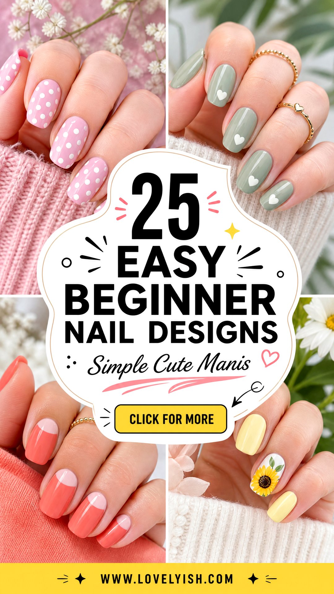25 Easy Beginner Nail Designs Anyone Can Do at Home - 25 Easy Beginner Nail Designs Anyone Can Do at Home