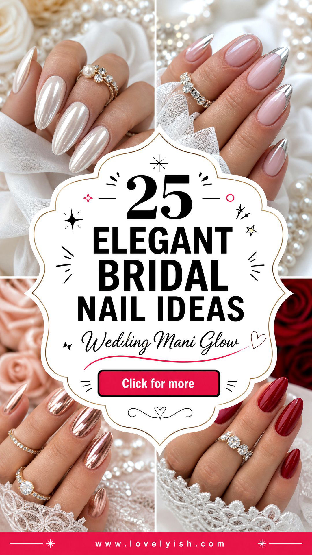 25 Elegant Bridal Nail Ideas for Your Dream Wedding - 25 Elegant Bridal Nail Ideas for Your Dream Wedding