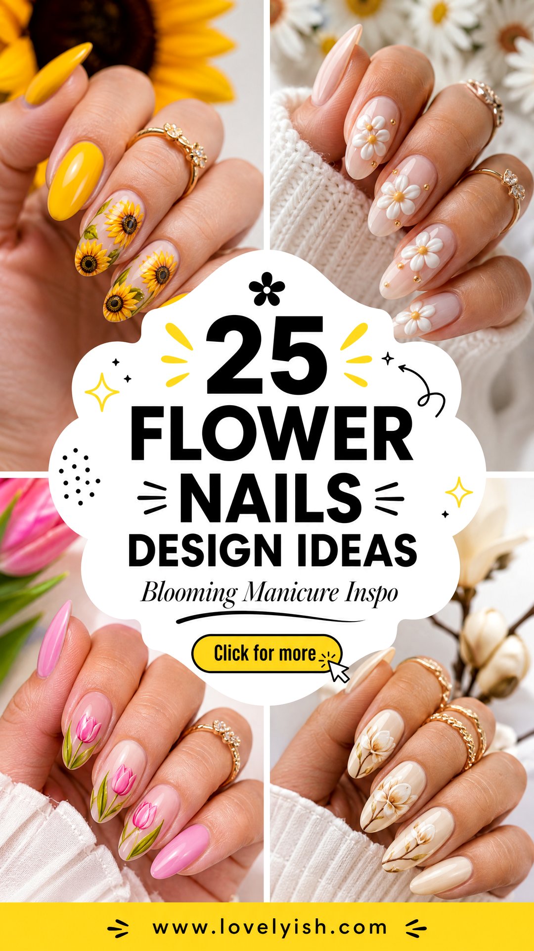 25 Flower Nails Design Ideas for a Blooming Manicure - 25 Flower Nails Design Ideas for a Blooming Manicure
