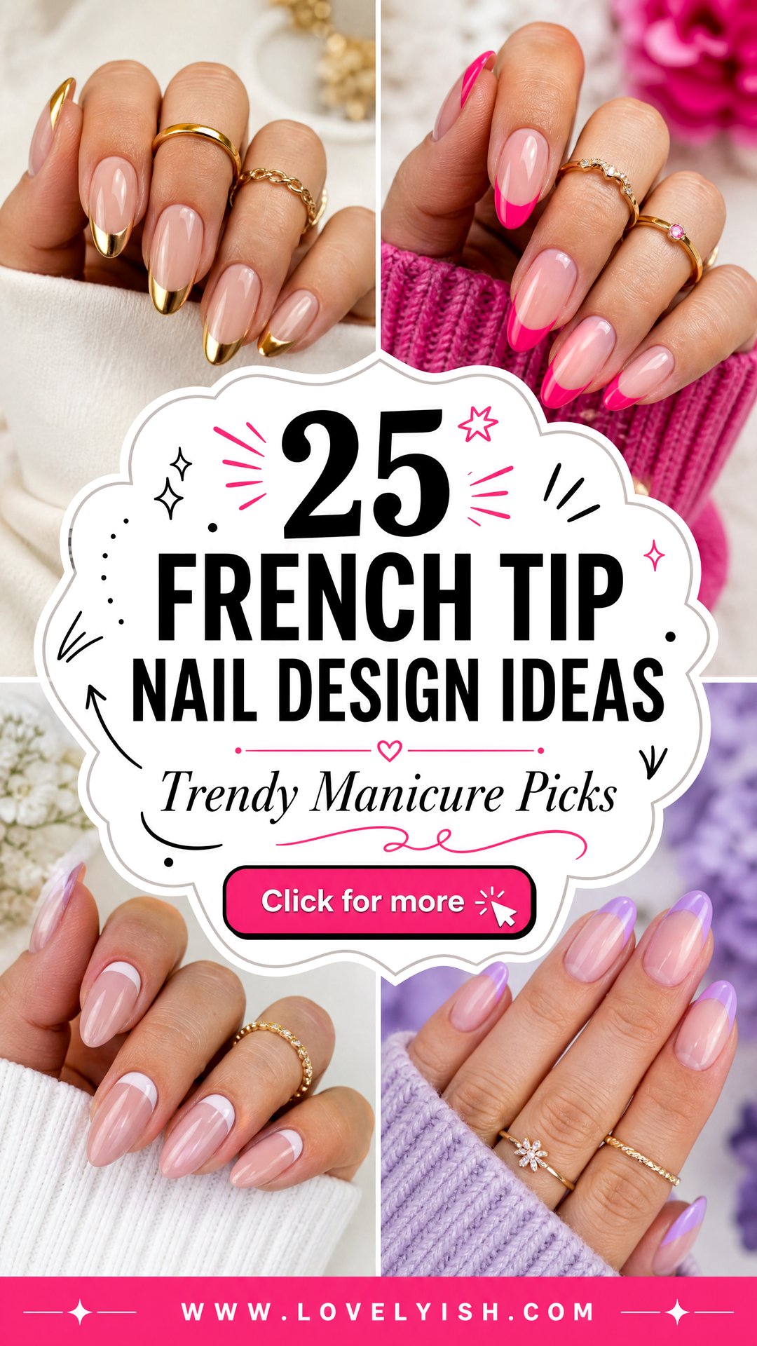 25 French Tip Nail Design Ideas for a Trendy Manicure - 25 French Tip Nail Design Ideas for a Trendy Manicure