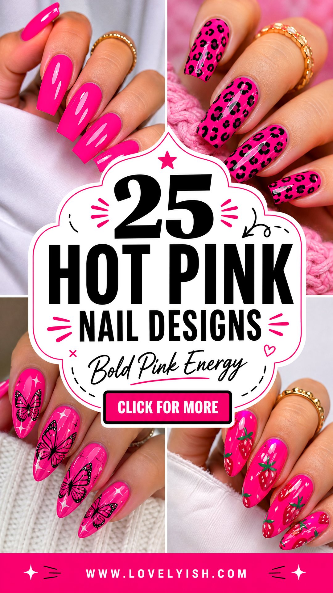 25 Hot Pink Nail Designs to Make a Bold Statement - 25 Hot Pink Nail Designs to Make a Bold Statement
