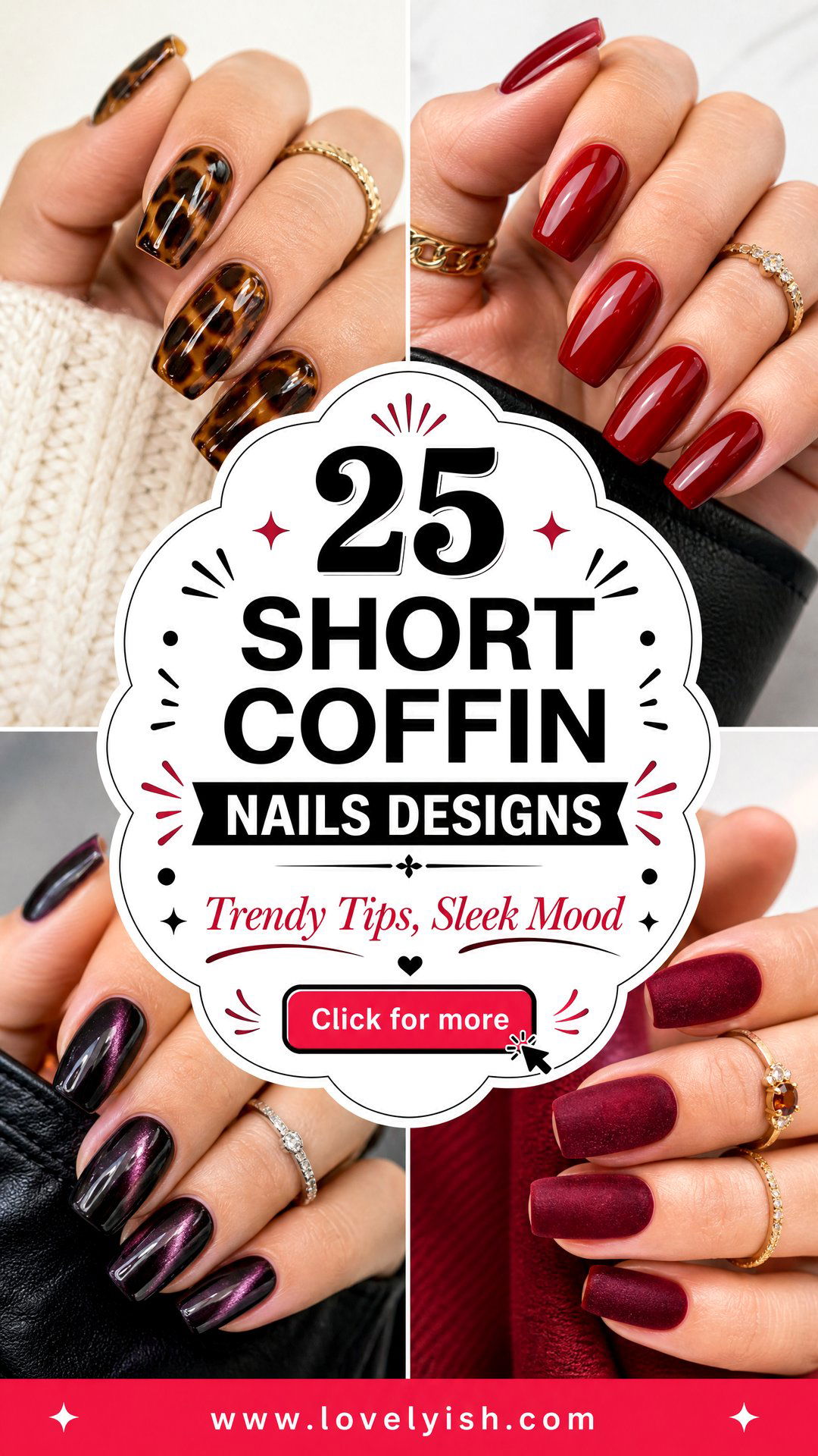 25 Short Coffin Nails Designs for a Trendy Look - 25 Short Coffin Nails Designs for a Trendy Look