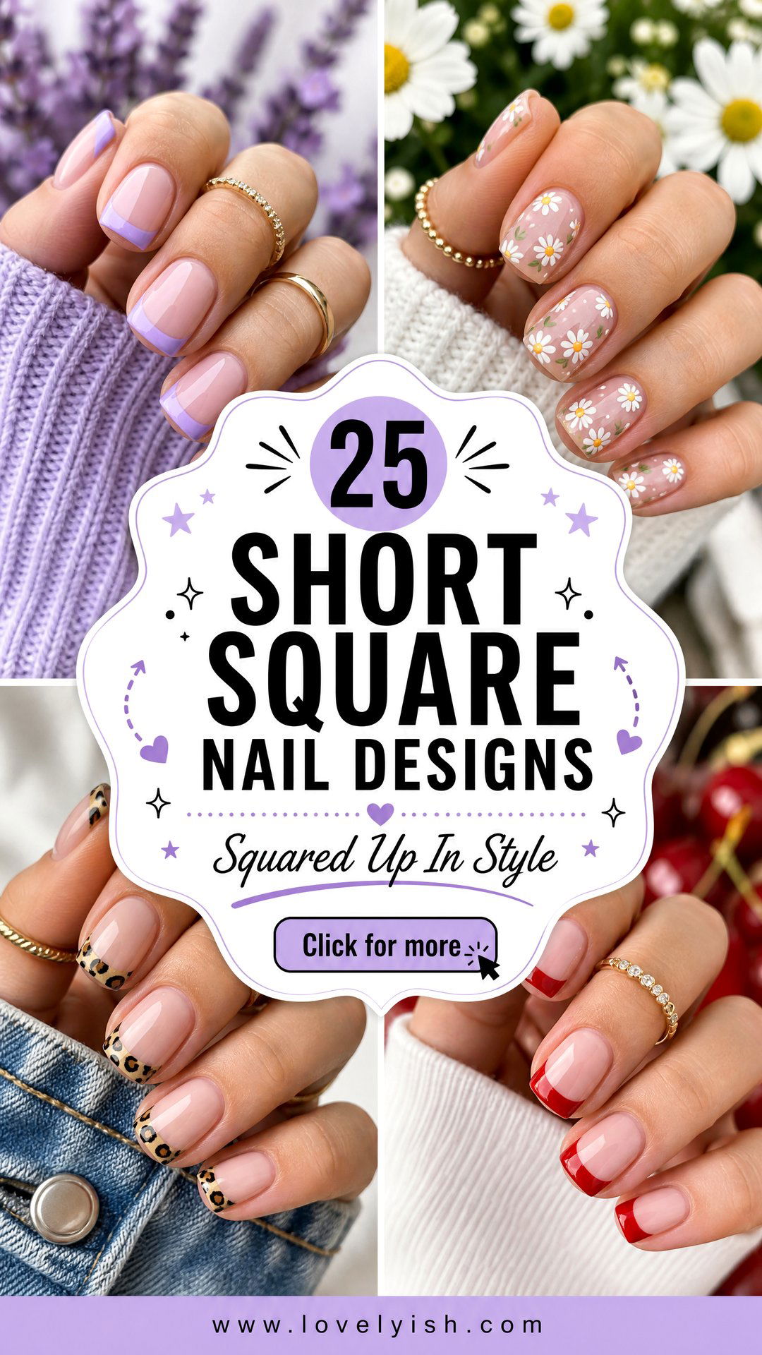 25 Short Square Nail Designs for a Chic Manicure - 25 Short Square Nail Designs for a Chic Manicure