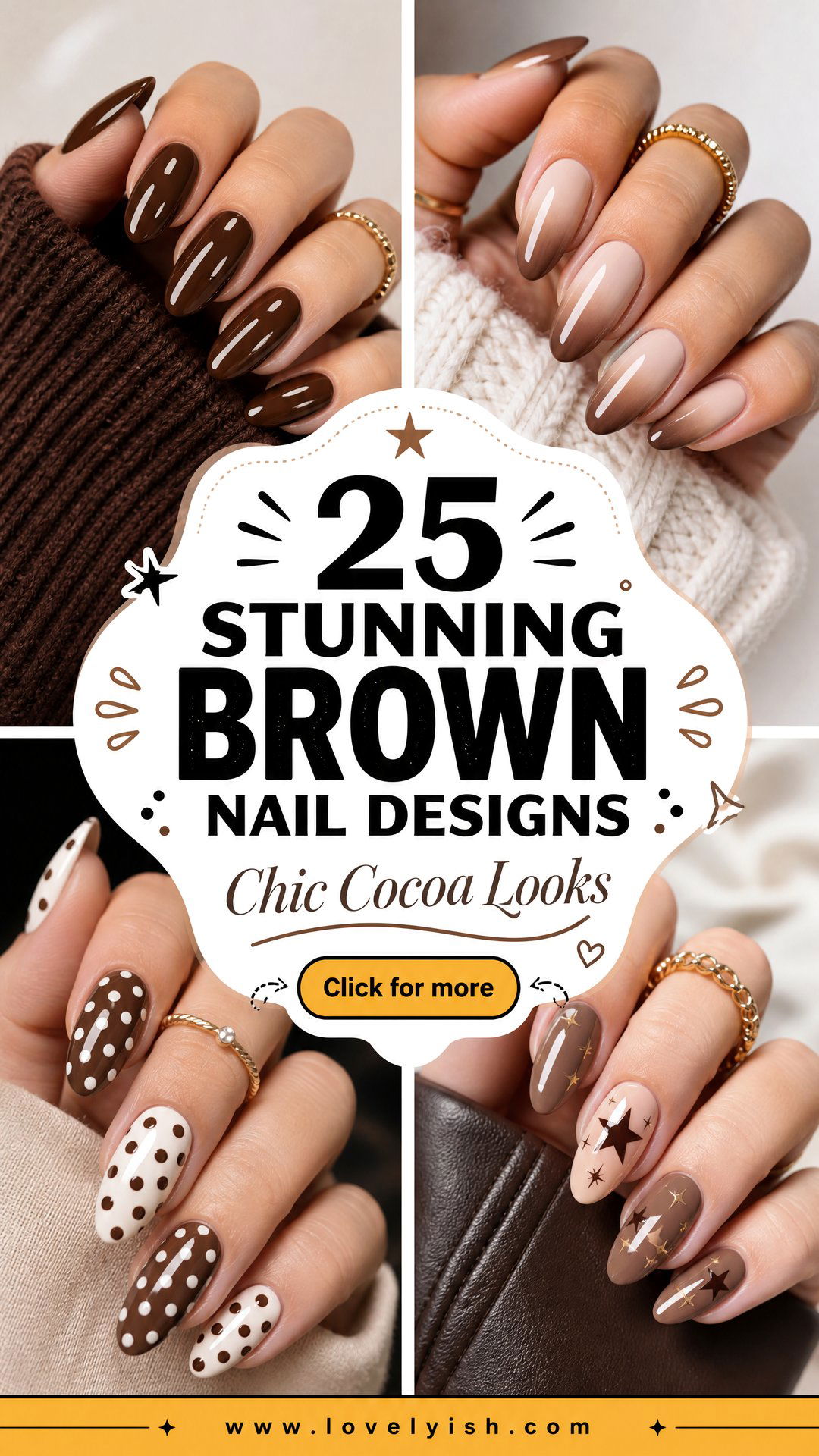 25 Stunning Brown Nail Designs to Try This Season - 25 Stunning Brown Nail Designs to Try This Season
