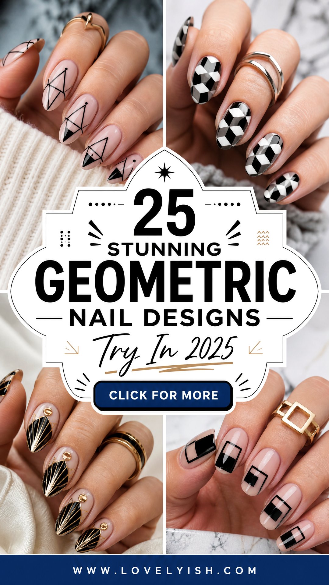 25 Stunning Geometric Nail Designs to Try in 2025 - 25 Stunning Geometric Nail Designs to Try in 2025