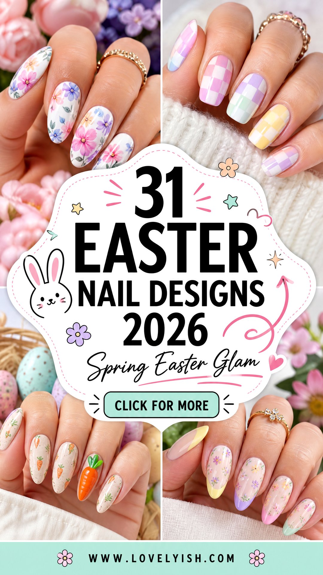 31 Easter Nail Designs 2026 to Glam Your Spring - 31 Easter Nail Designs 2026 to Glam Your Spring