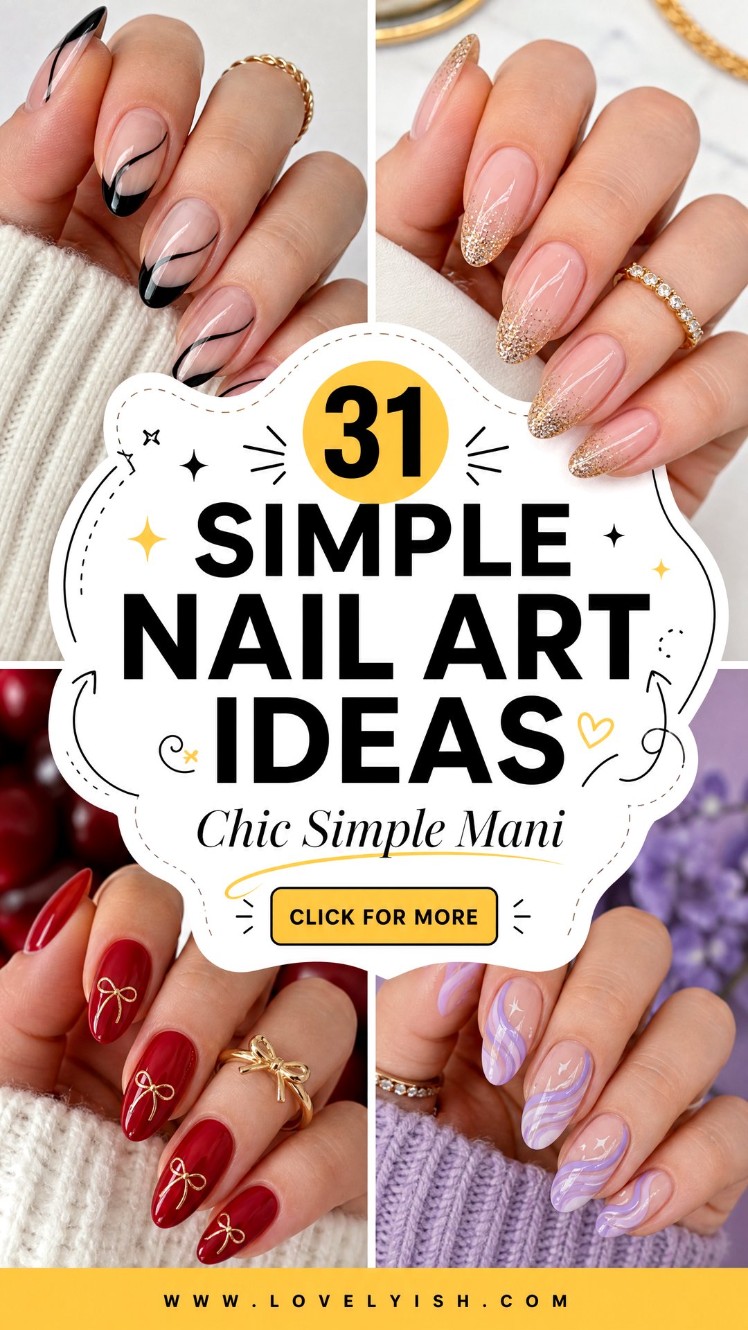 31 Simple Nail Art Ideas for a Chic Manicure - 31 Simple Nail Art Ideas for a Chic Manicure