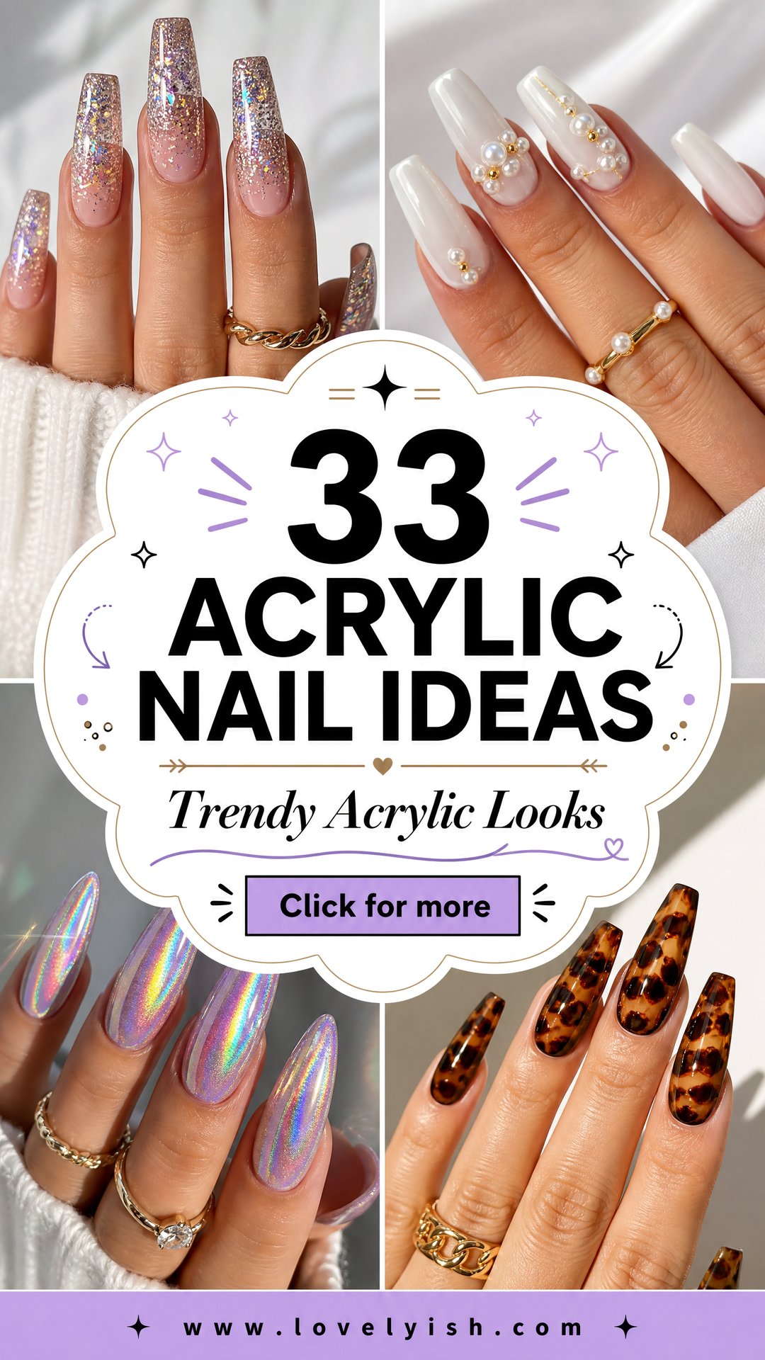 33 Acrylic Nail Ideas Trendy Designs Youll Love - 33 Acrylic Nail Ideas: Trendy Designs You’ll Love