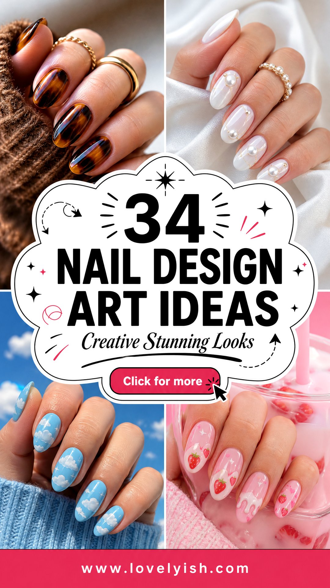 34 Nail Design Art Ideas Creative and Stunning Looks - 34 Nail Design Art Ideas: Creative & Stunning Looks