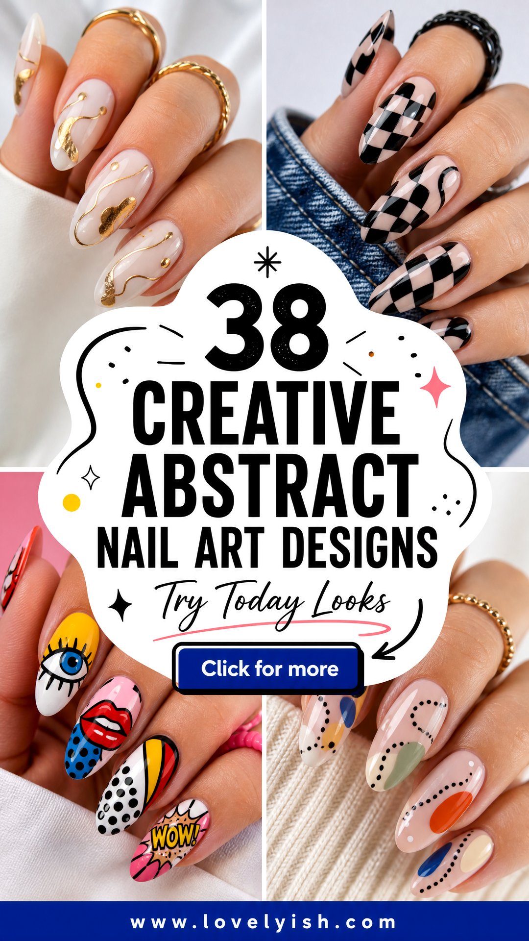38 Creative Abstract Nail Art Designs to Try Today - 38 Creative Abstract Nail Art Designs to Try Today
