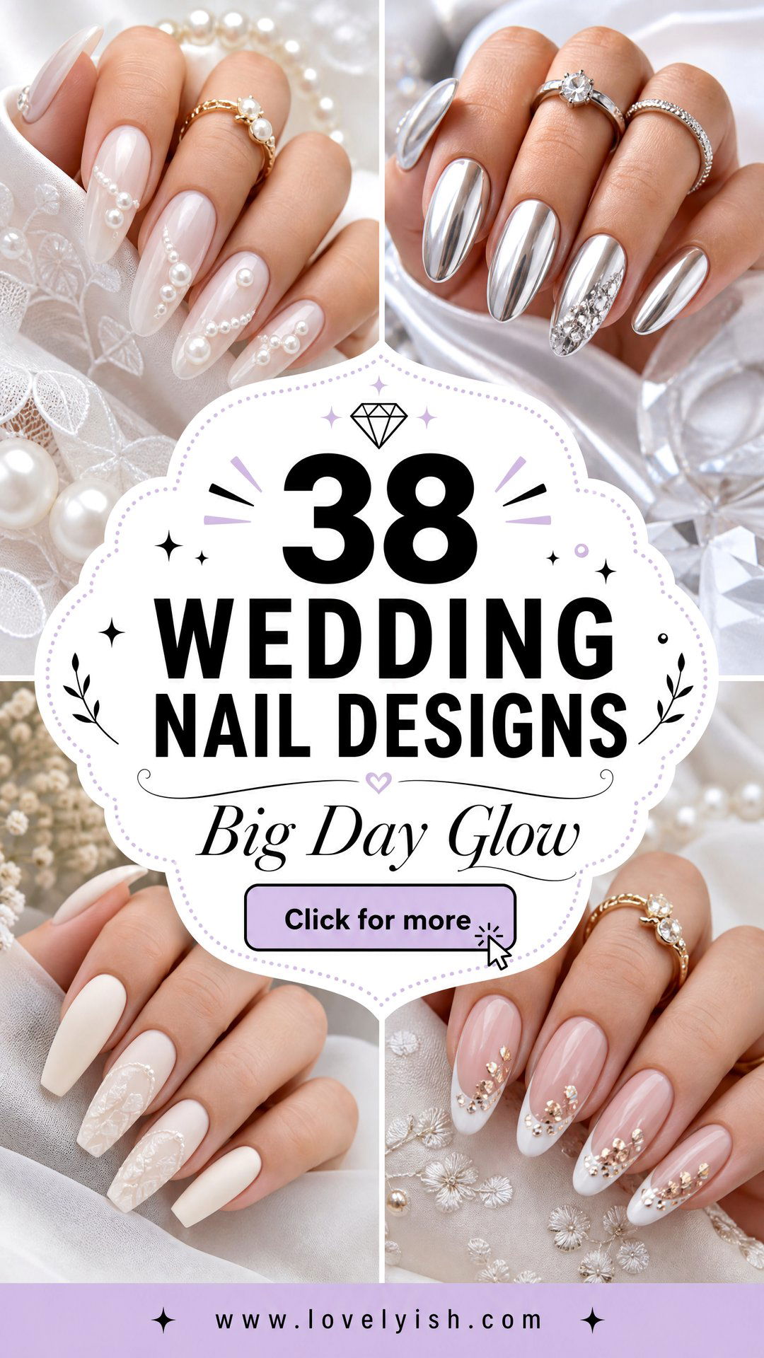 38 Wedding Nail Designs for Your Big Day - 38 Wedding Nail Designs for Your Big Day