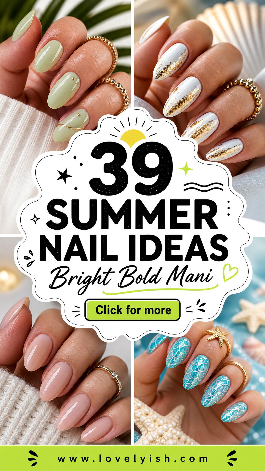 39 Summer Nail Ideas for a Bright Bold Manicure - 39 Summer Nail Ideas for a Bright Bold Manicure