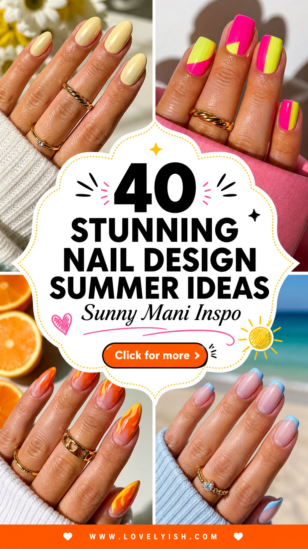 40 Stunning Nail Design Summer Ideas to Try Now - 40 Stunning Nail Design Summer Ideas to Try Now