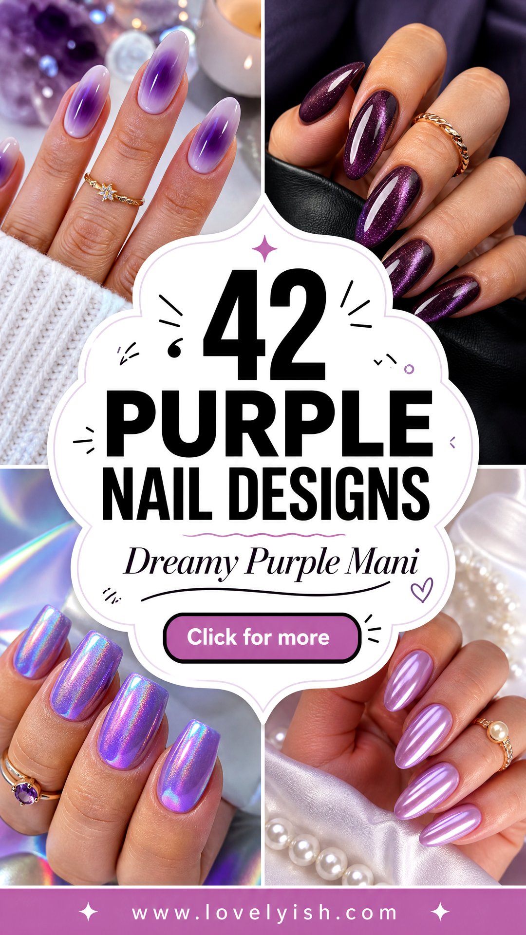 42 Purple Nail Designs to Elevate Your Manicure Game - 42 Purple Nail Designs to Elevate Your Manicure Game