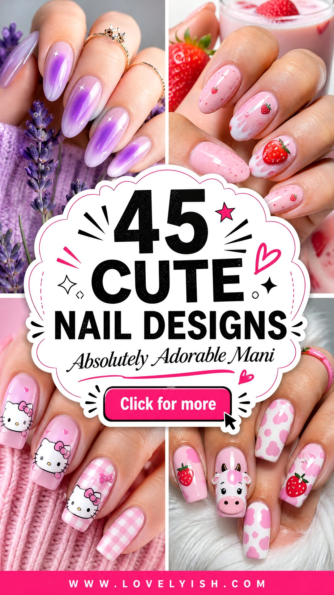 45 Cute Nail Designs Youll Absolutely Love to Try - 45 Cute Nail Designs You’ll Absolutely Love to Try