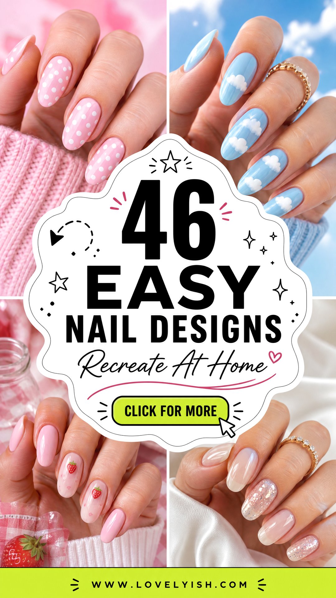 46 Easy Nail Designs You Can Recreate at Home - 46 Easy Nail Designs You Can Recreate at Home