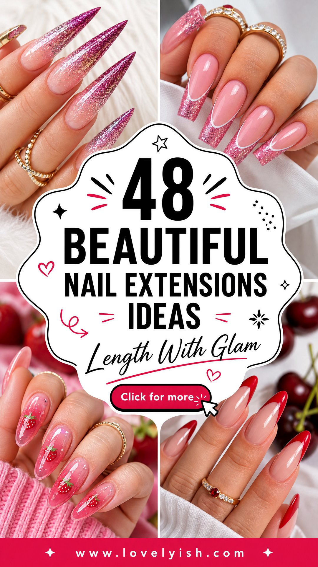 48 Beautiful Nail Extensions Ideas for Every Style - 48 Beautiful Nail Extensions Ideas for Every Style