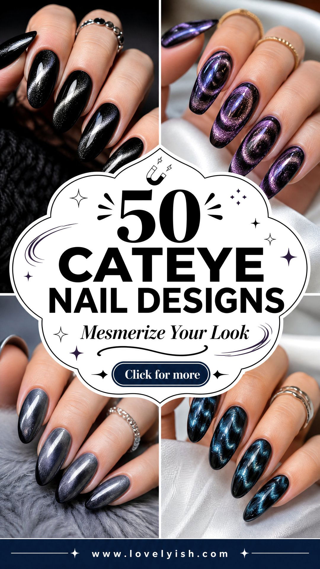 50 Cateye Nail Designs to Mesmerize Your Look - 50 Cateye Nail Designs to Mesmerize Your Look