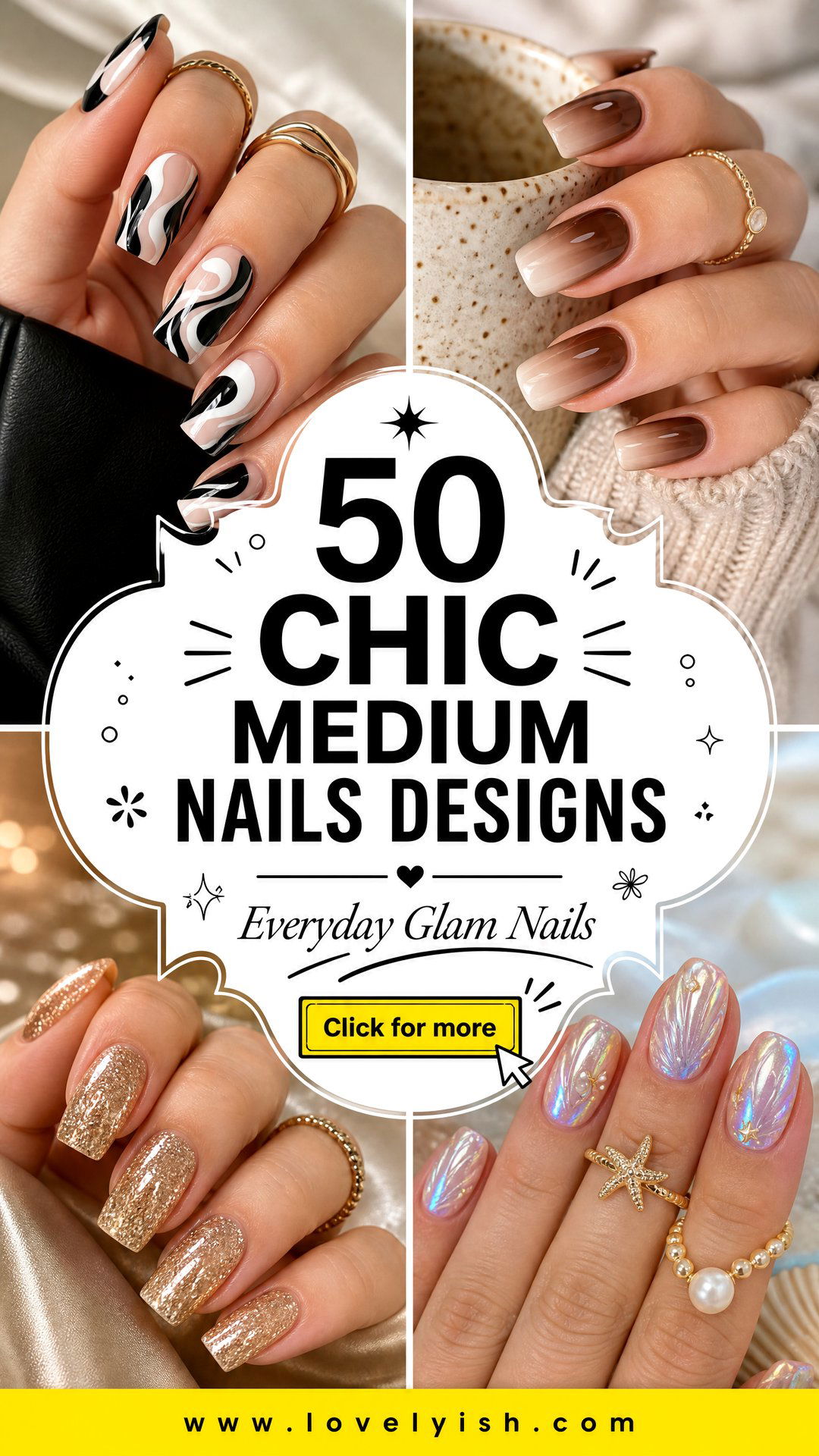 50 Chic Medium Nails Designs to Try This Season - 50 Chic Medium Nails Designs to Try This Season