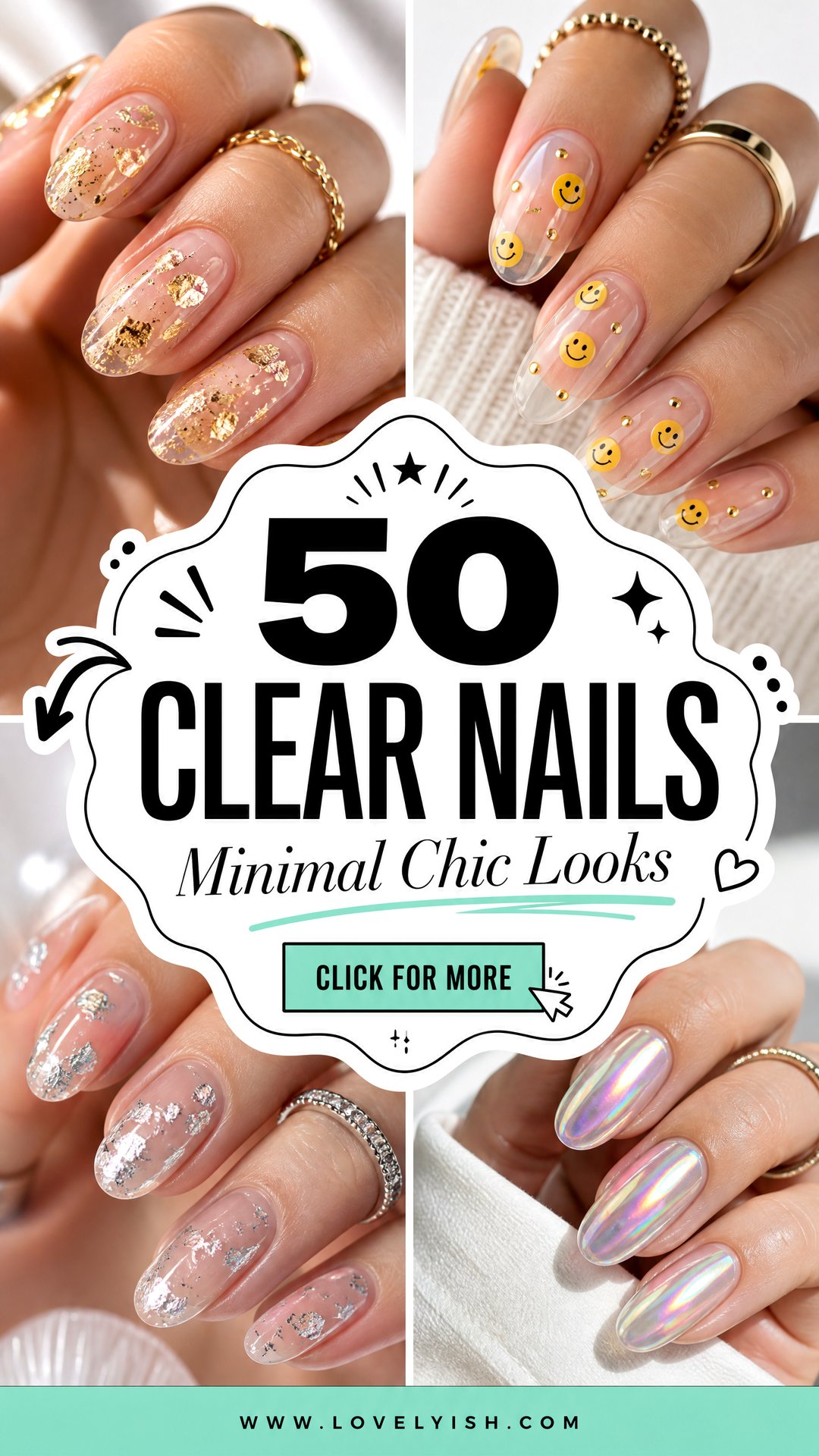 50 Clear Nails Minimalist Designs for a Chic Look - 50 Clear Nails: Minimalist Designs for a Chic Look