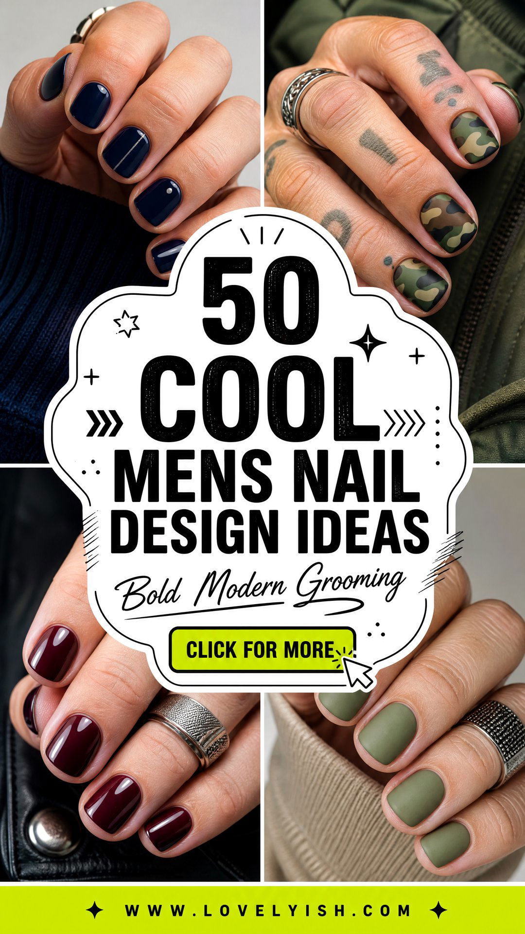 50 Cool Mens Nail Design Ideas to Try Today - 50 Cool Mens Nail Design Ideas to Try Today