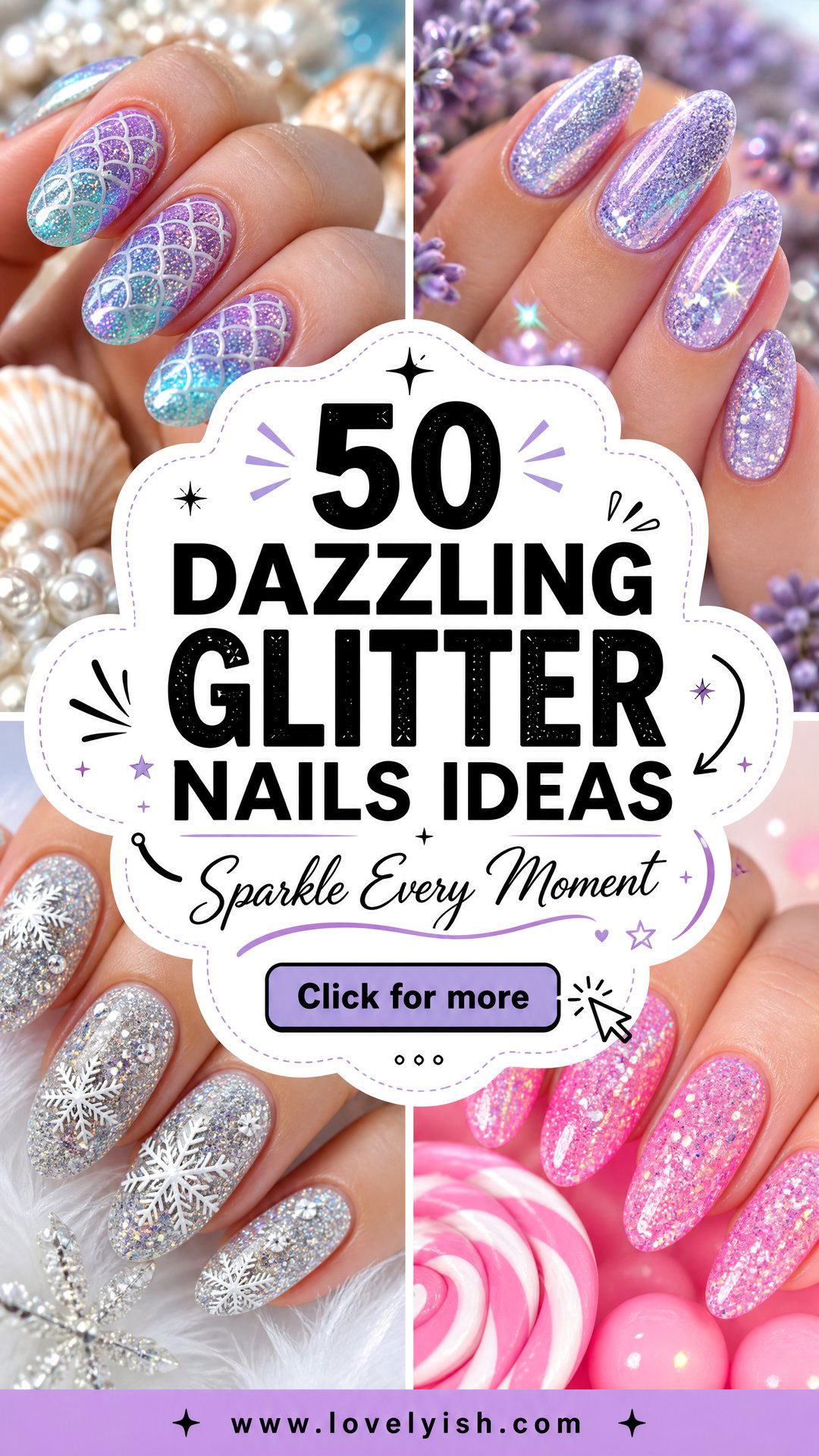 50 Dazzling Glitter Nails Ideas for Every Occasion - 50 Dazzling Glitter Nails Ideas for Every Occasion