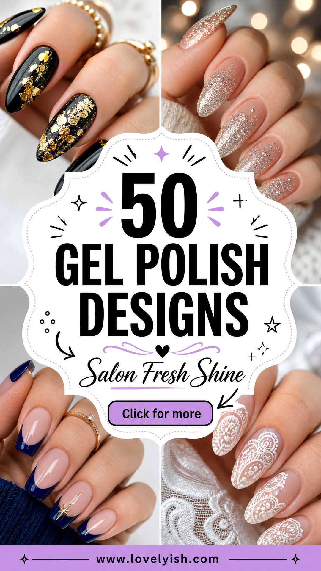50 Gel Polish Designs That Look Salon-Fresh - 50 Gel Polish Designs That Look Salon-Fresh
