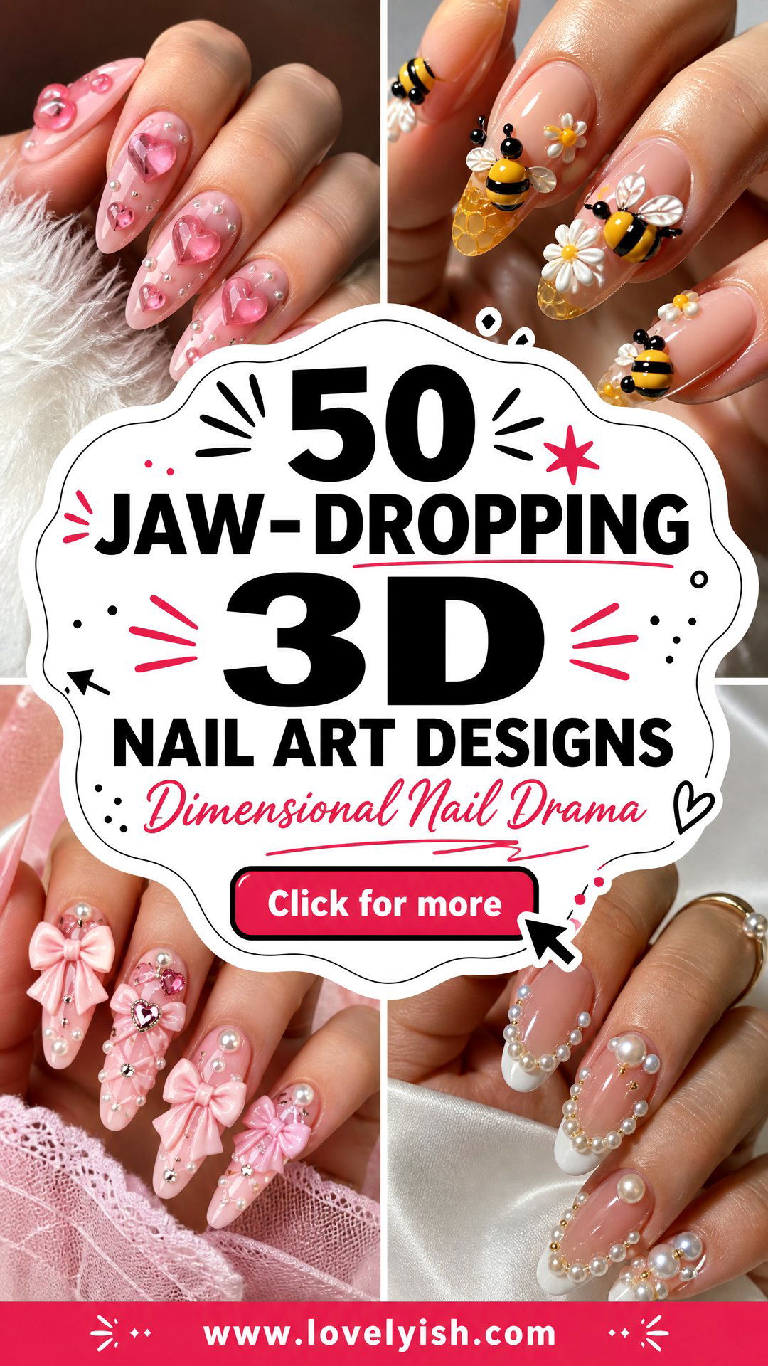 50 Jaw-Dropping 3D Nail Art Designs to Try Now - 50 Jaw-Dropping 3D Nail Art Designs to Try Now
