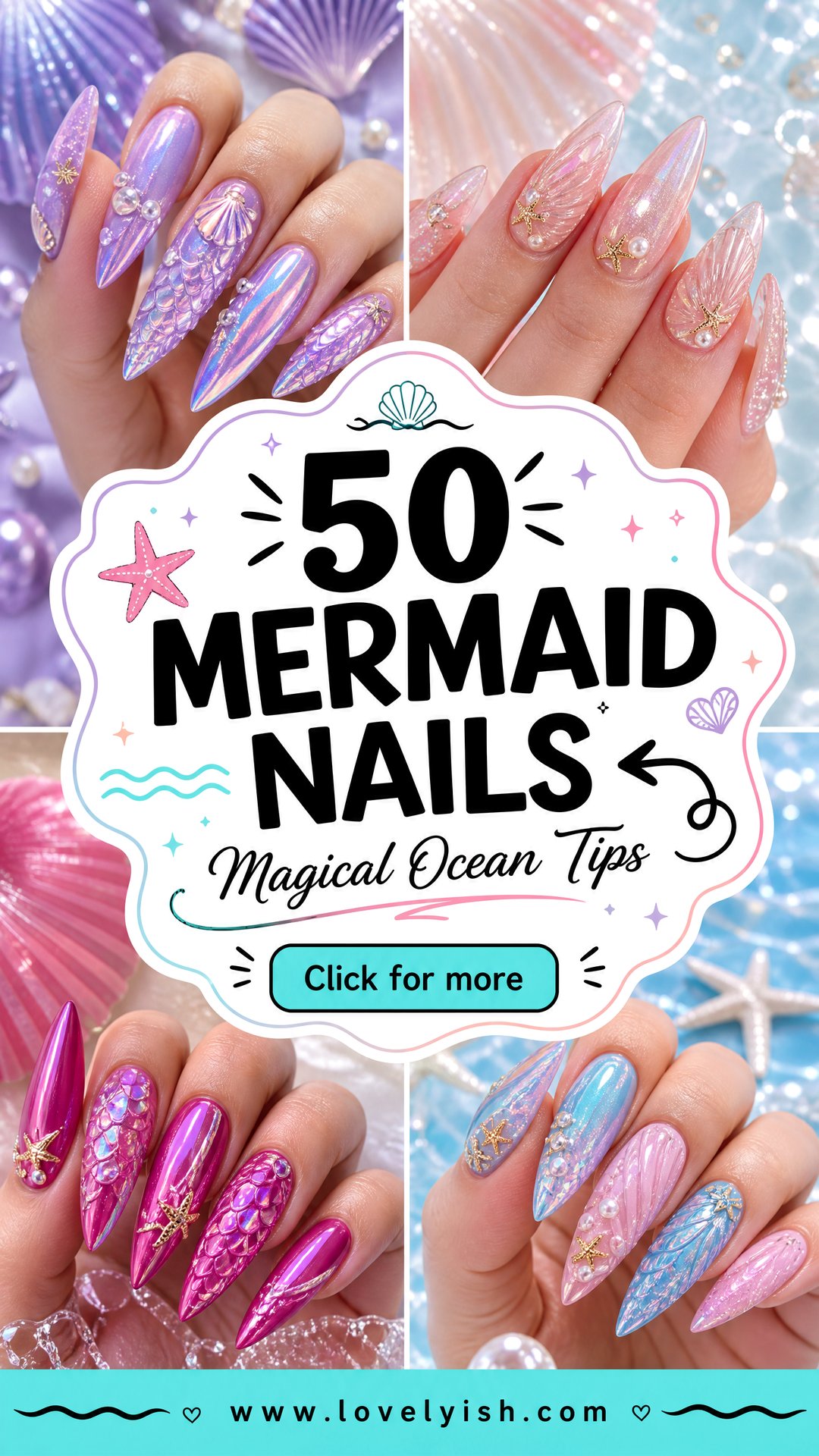 50 Mermaid Nails Magical Designs for Ocean Lovers - 50 Mermaid Nails: Magical Designs for Ocean Lovers