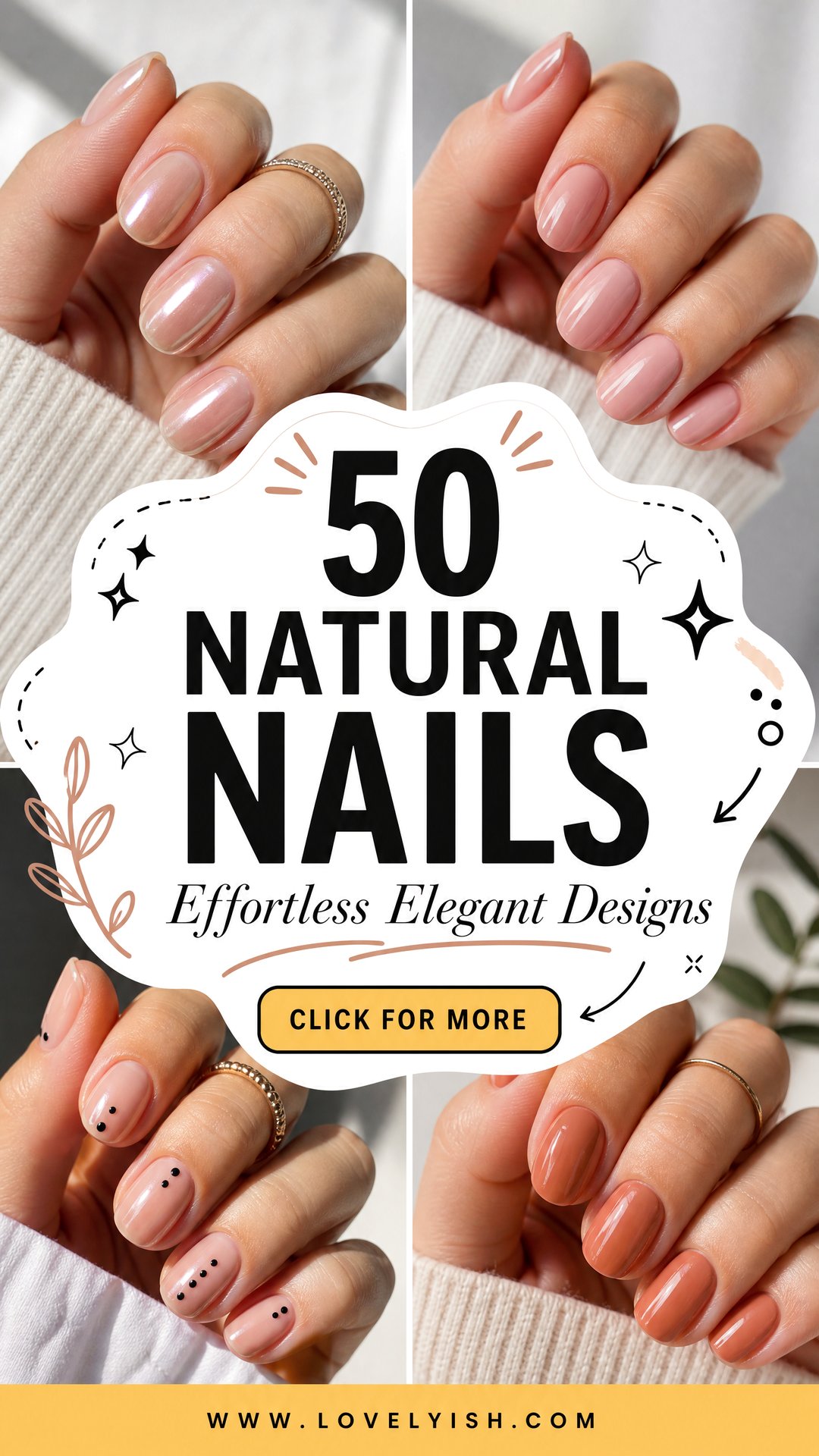 50 Natural Nails Effortless and Elegant Designs - 50 Natural Nails: Effortless & Elegant Designs