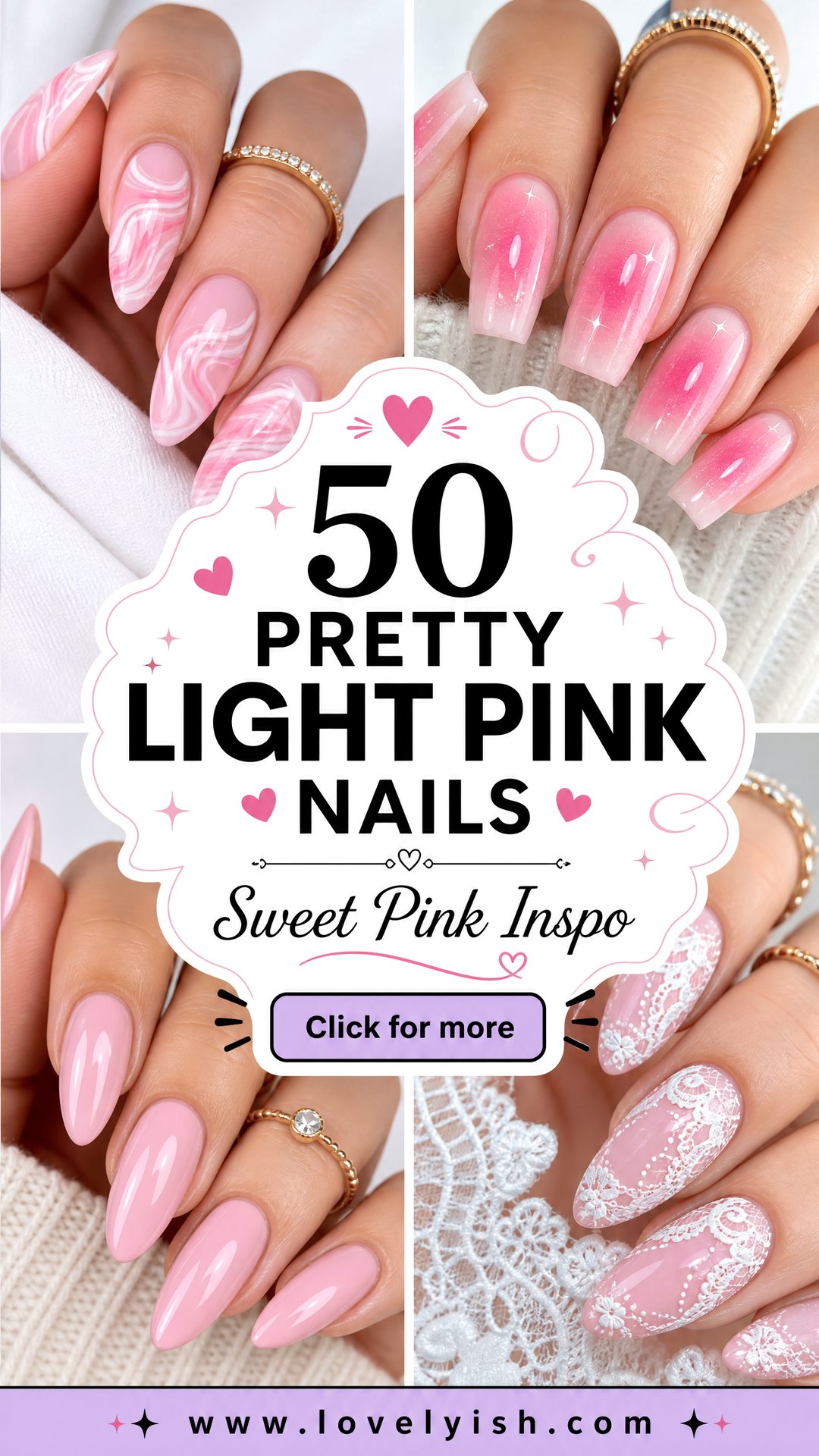 50 Pretty Light Pink Nails to Inspire Your Next Mani - 50 Pretty Light Pink Nails to Inspire Your Next Mani