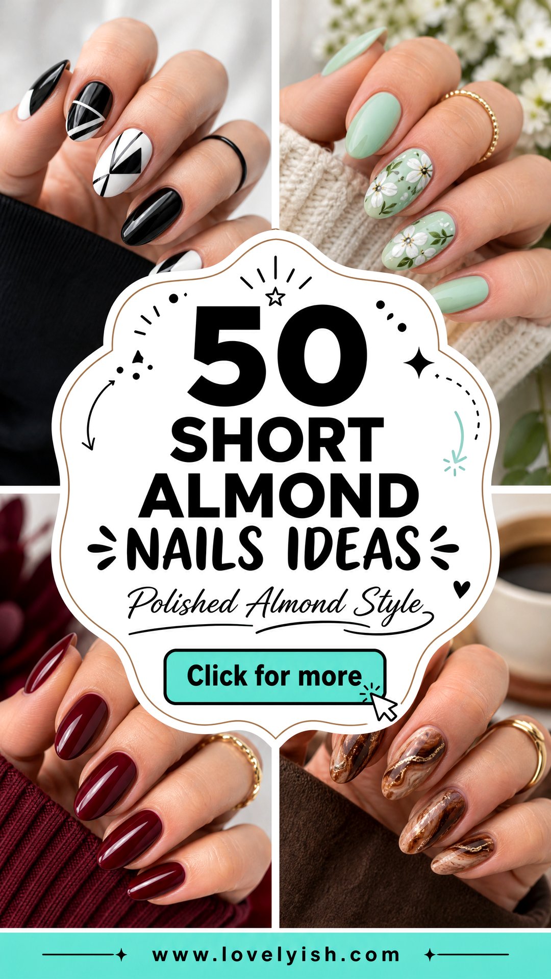 50 Short Almond Nails Ideas for Chic Manicures - 50 Short Almond Nails Ideas for Chic Manicures