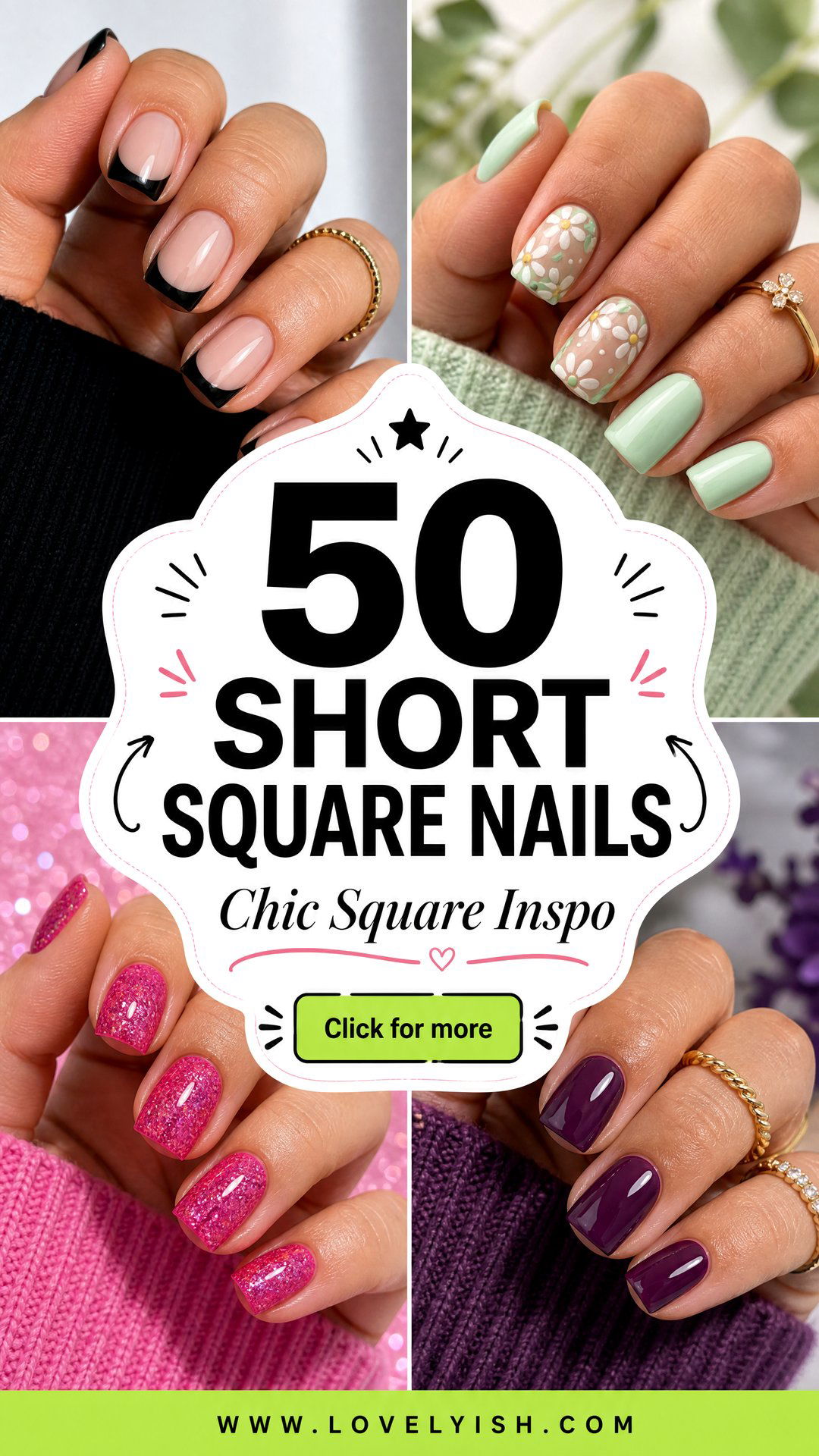 50 Short Square Nails Chic Designs to Try Today - 50 Short Square Nails: Chic Designs to Try Today