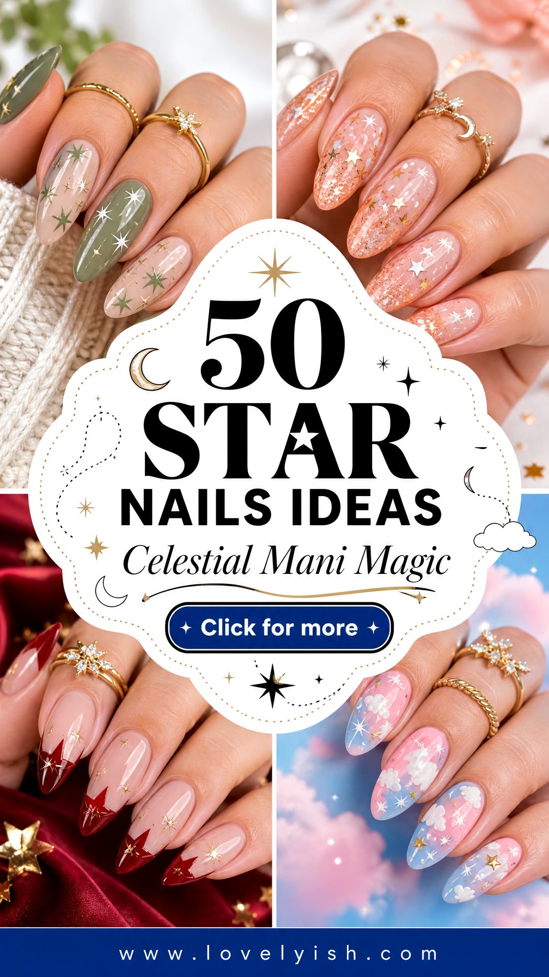 50 Star Nails Ideas for a Celestial Manicure - 50 Star Nails Ideas for a Celestial Manicure