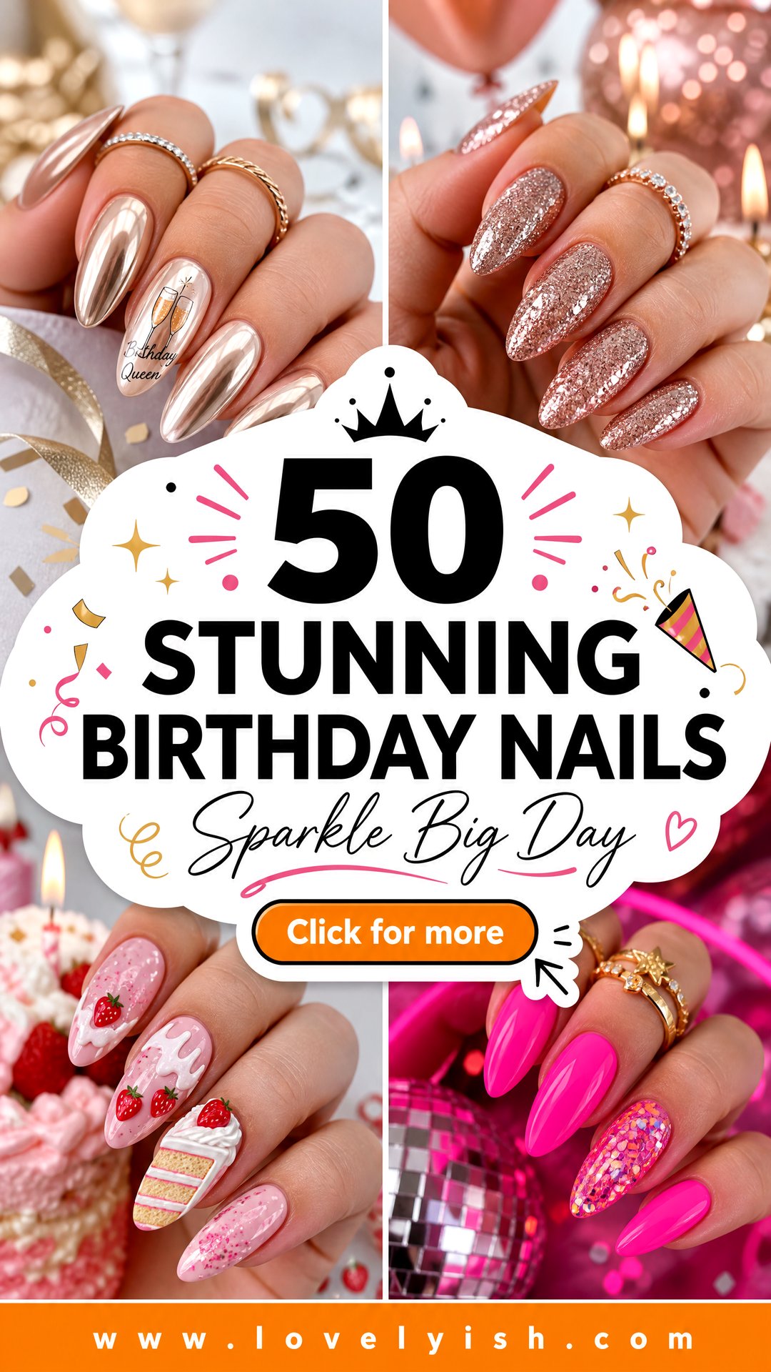 50 Stunning Birthday Nails to Sparkle on Your Big Day - 50 Stunning Birthday Nails to Sparkle on Your Big Day
