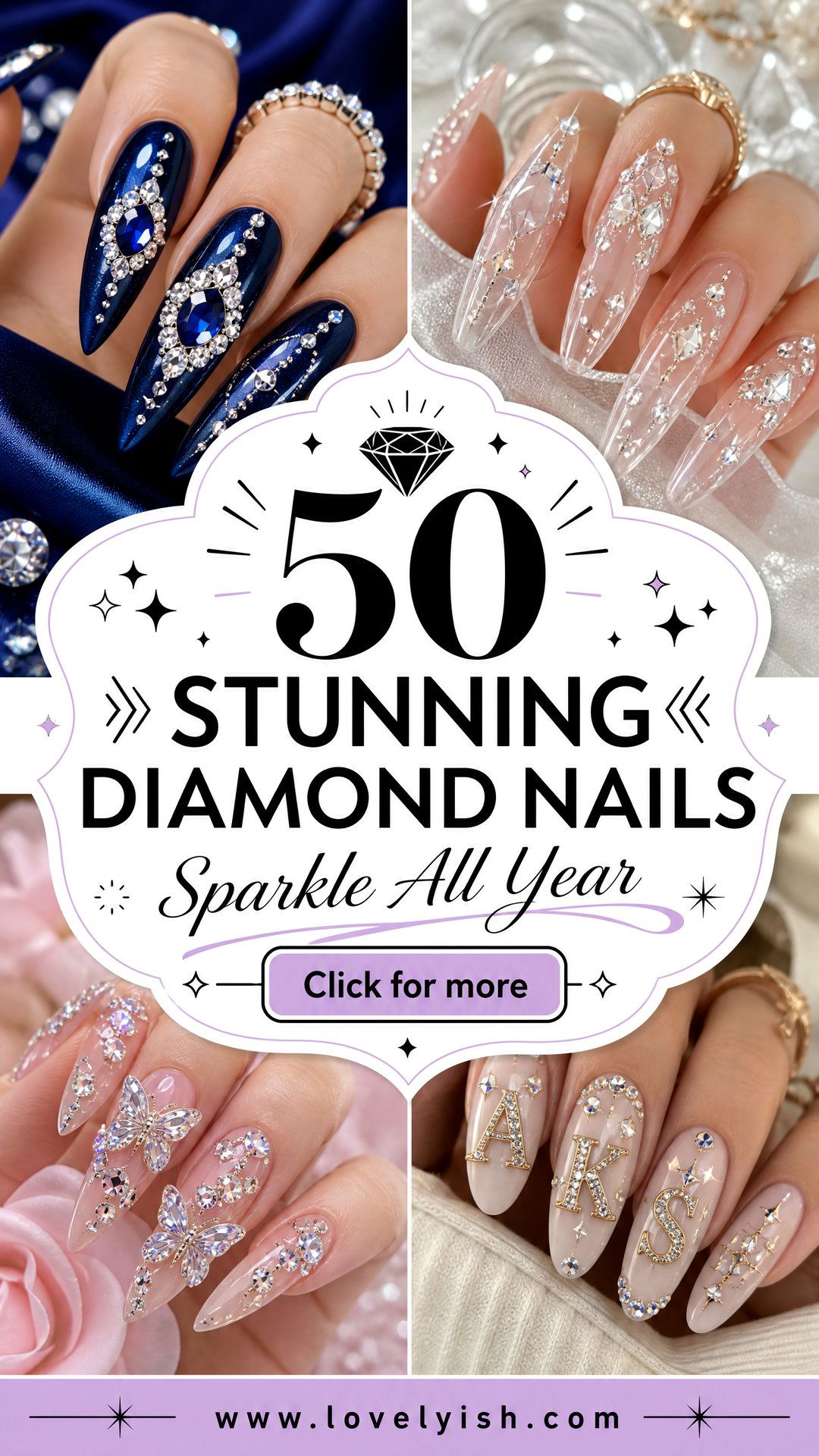 50 Stunning Diamond Nails to Sparkle and Shine in 2025 - 50 Stunning Diamond Nails to Sparkle and Shine in 2025