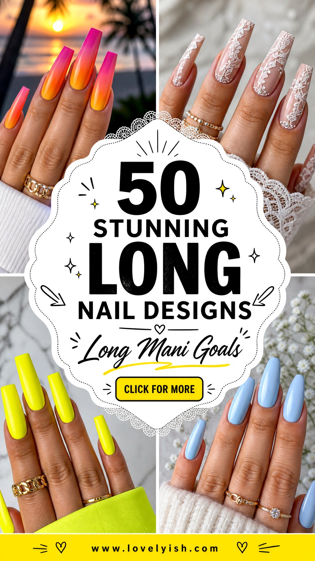 50 Stunning Long Nail Designs to Try This Year - 50 Stunning Long Nail Designs to Try This Year