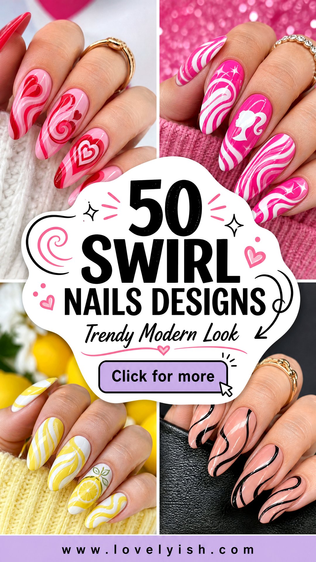 50 Swirl Nails Designs for a Trendy Modern Look - 50 Swirl Nails Designs for a Trendy Modern Look